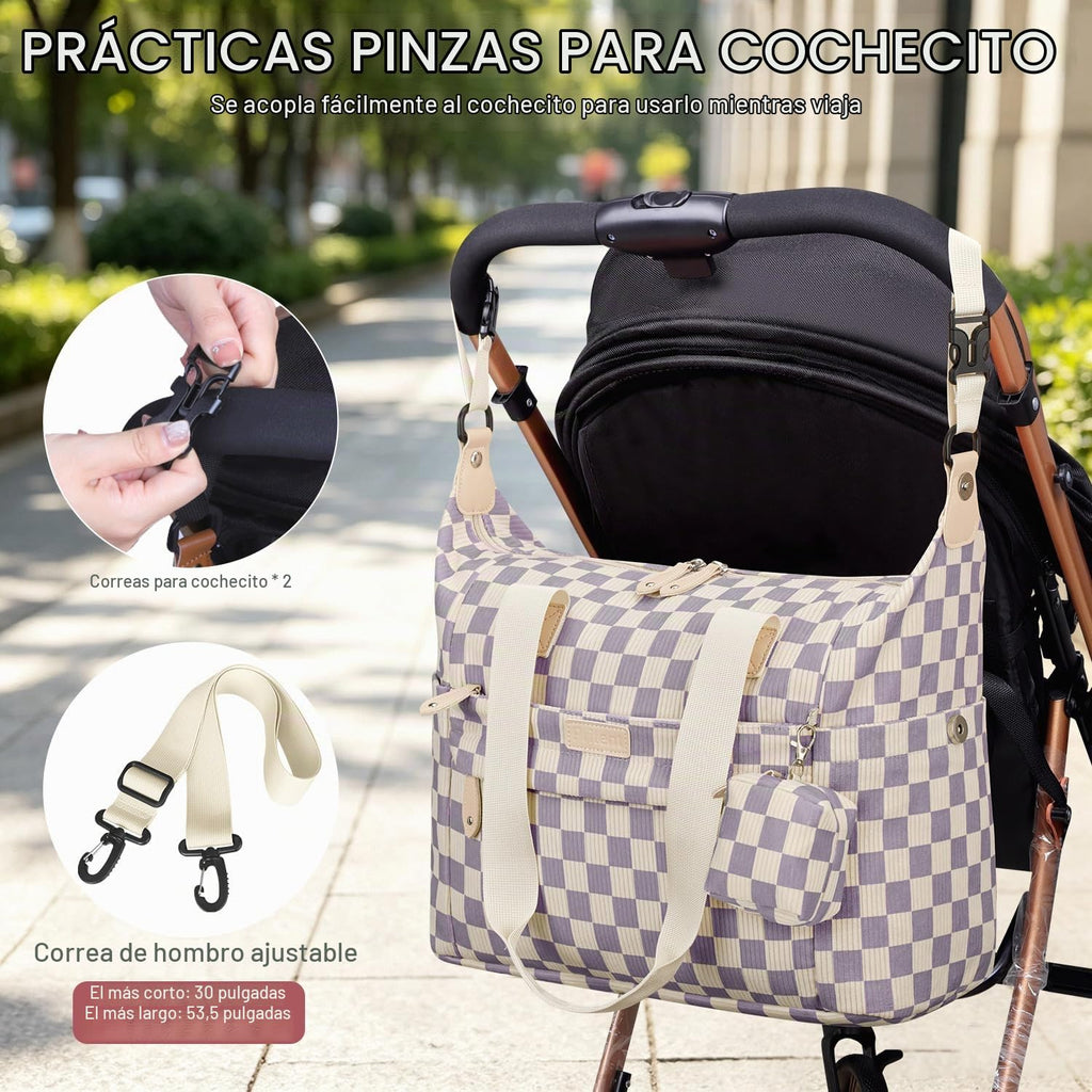 Pritent Bolsa de pañales Tote Impermeable Maternidad Bolsas de Bebé...