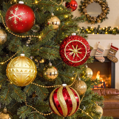 SHareconn Bolas decorativas grandes de árbol de Navidad de 4 unidad...