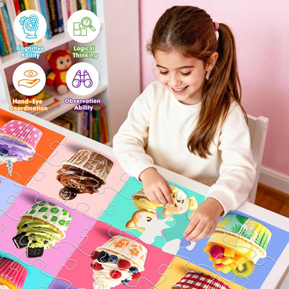 Rompecabezas de piso jumbo para niños, rompecabezas de 48 piezas de...