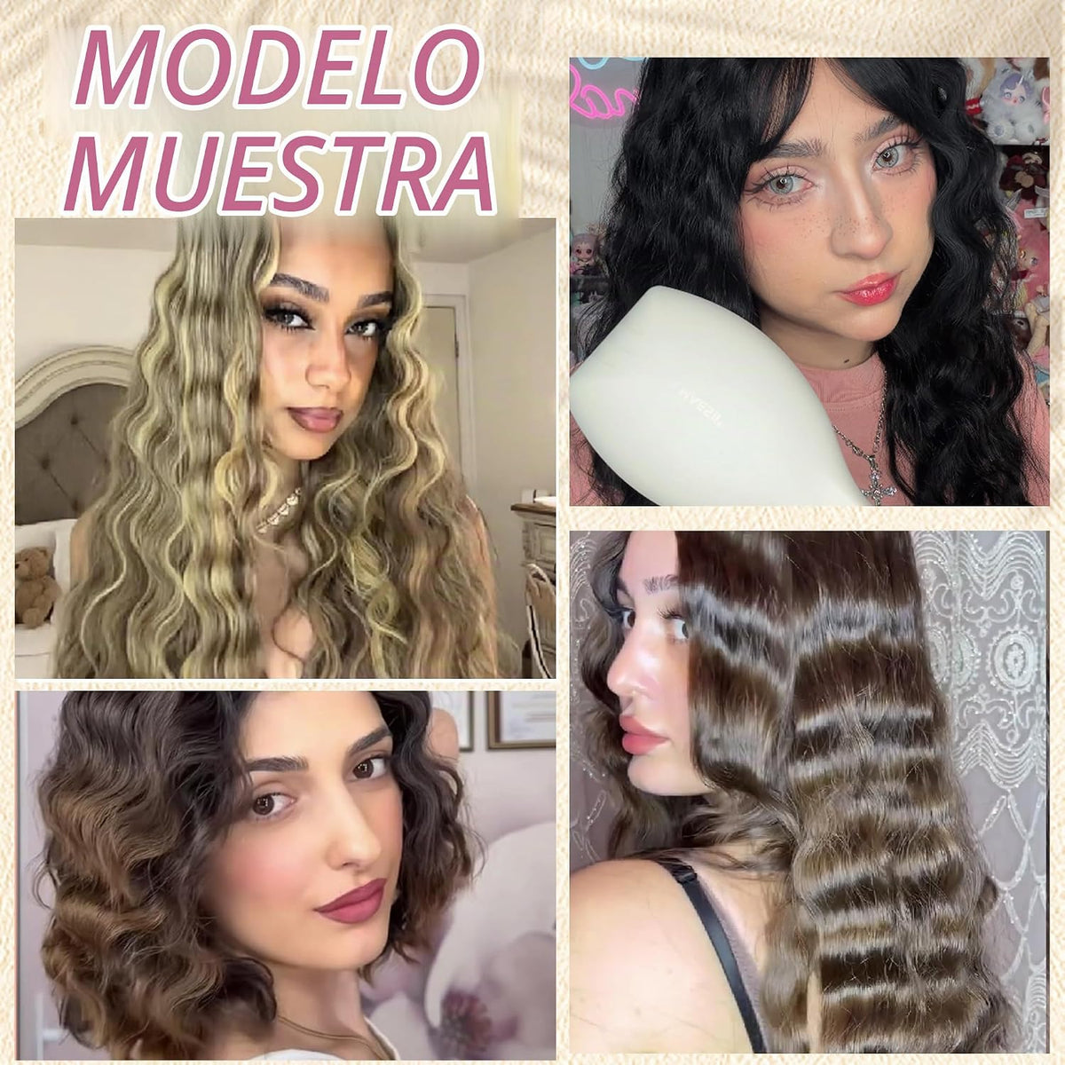 LA MAESII Plancha rizadora de pelo de 0.8 pulgadas, rizador de pelo...
