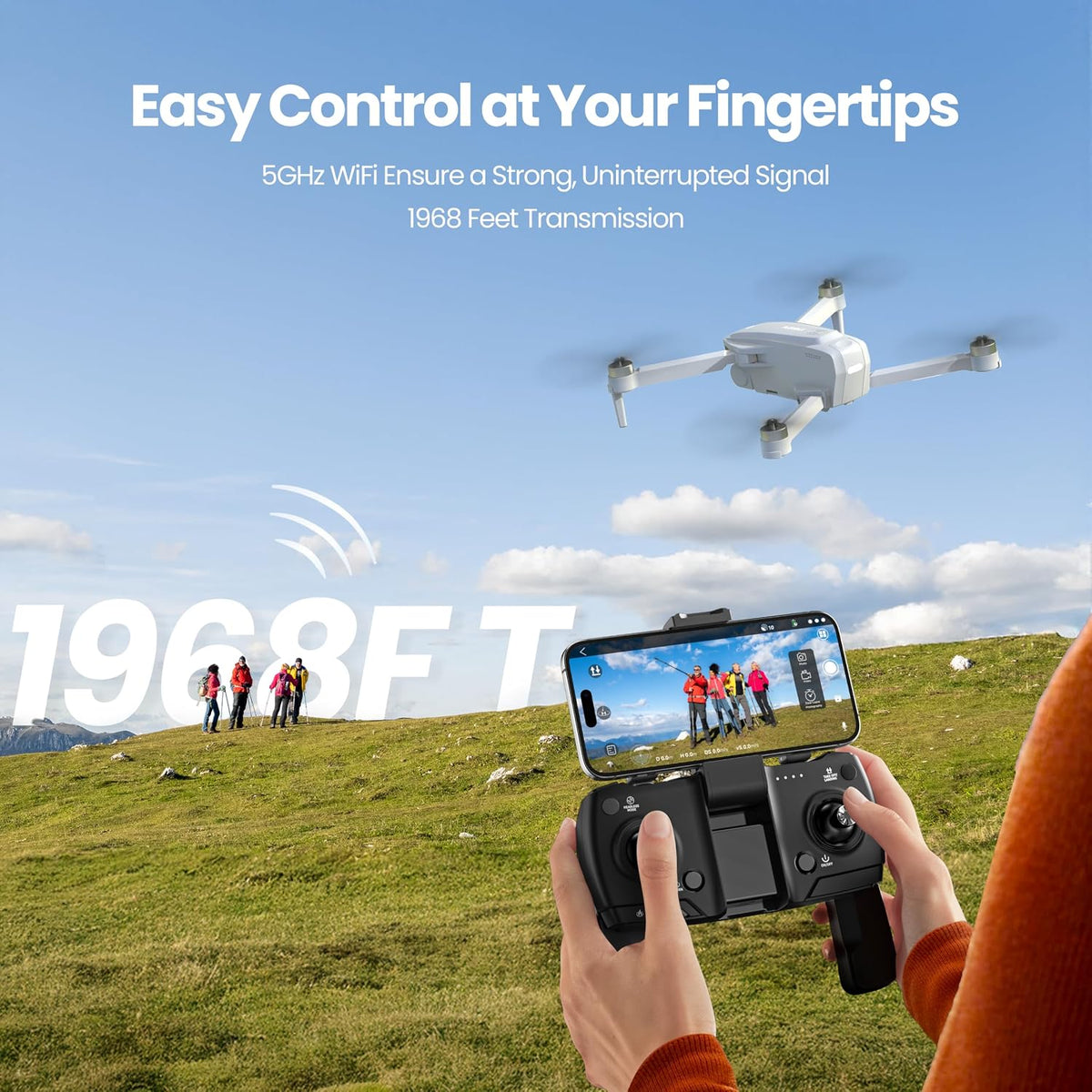 PLEGBLE Drones con cámara para adultos 4K, dron GPS, retorno automá...
