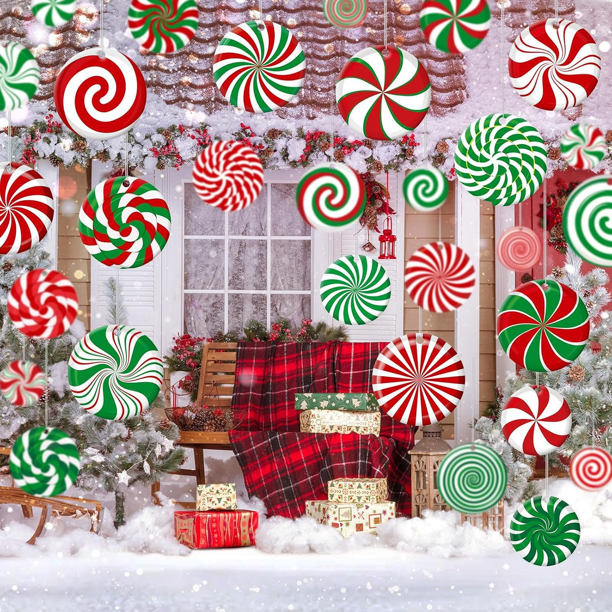 Barydat - 30 adornos de bolas de Navidad grandes, decoración de árb...