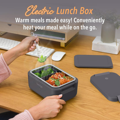 Bentgo Heat - Fiambrera eléctrica - Calentador de alimentos portáti...