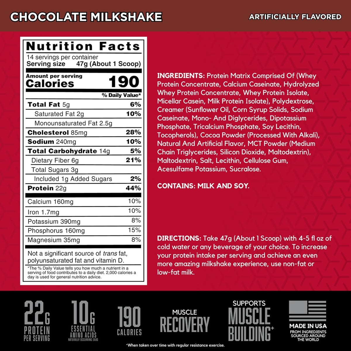 BSN SYNTHA-6 Proteína en polvo premium, batido de chocolate, 14 por...