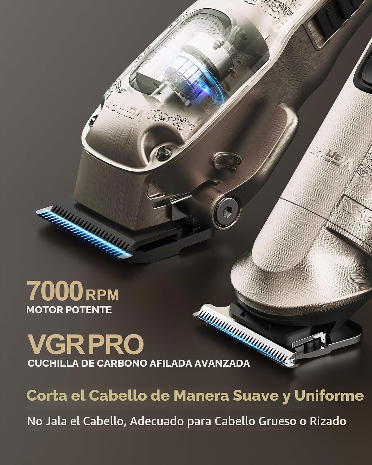 VGRPRO - Juego de cortapelos y recortadora inalámbrica profesional...