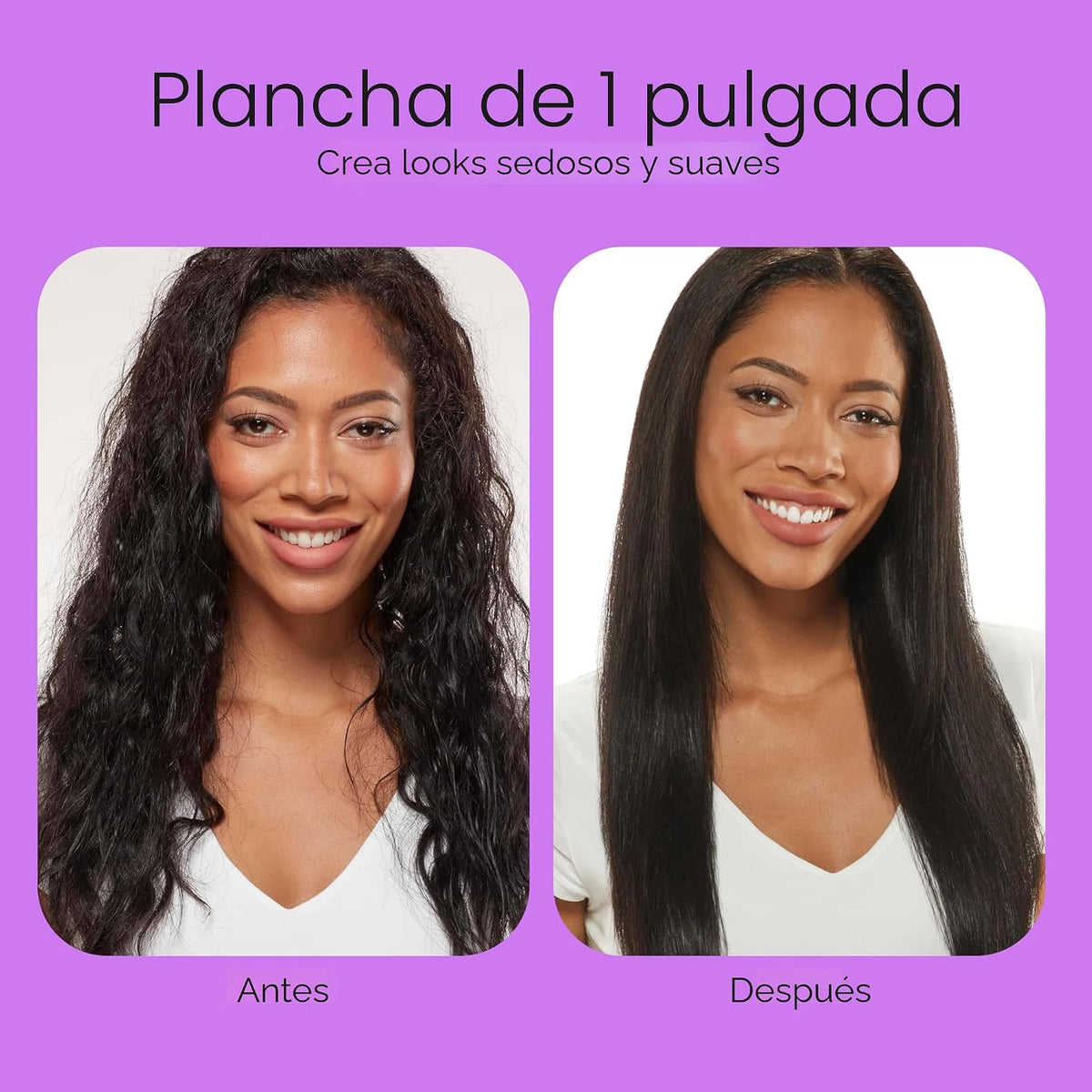 Conair - Plancha para el cabello, doble cerámica, platos extralargo...