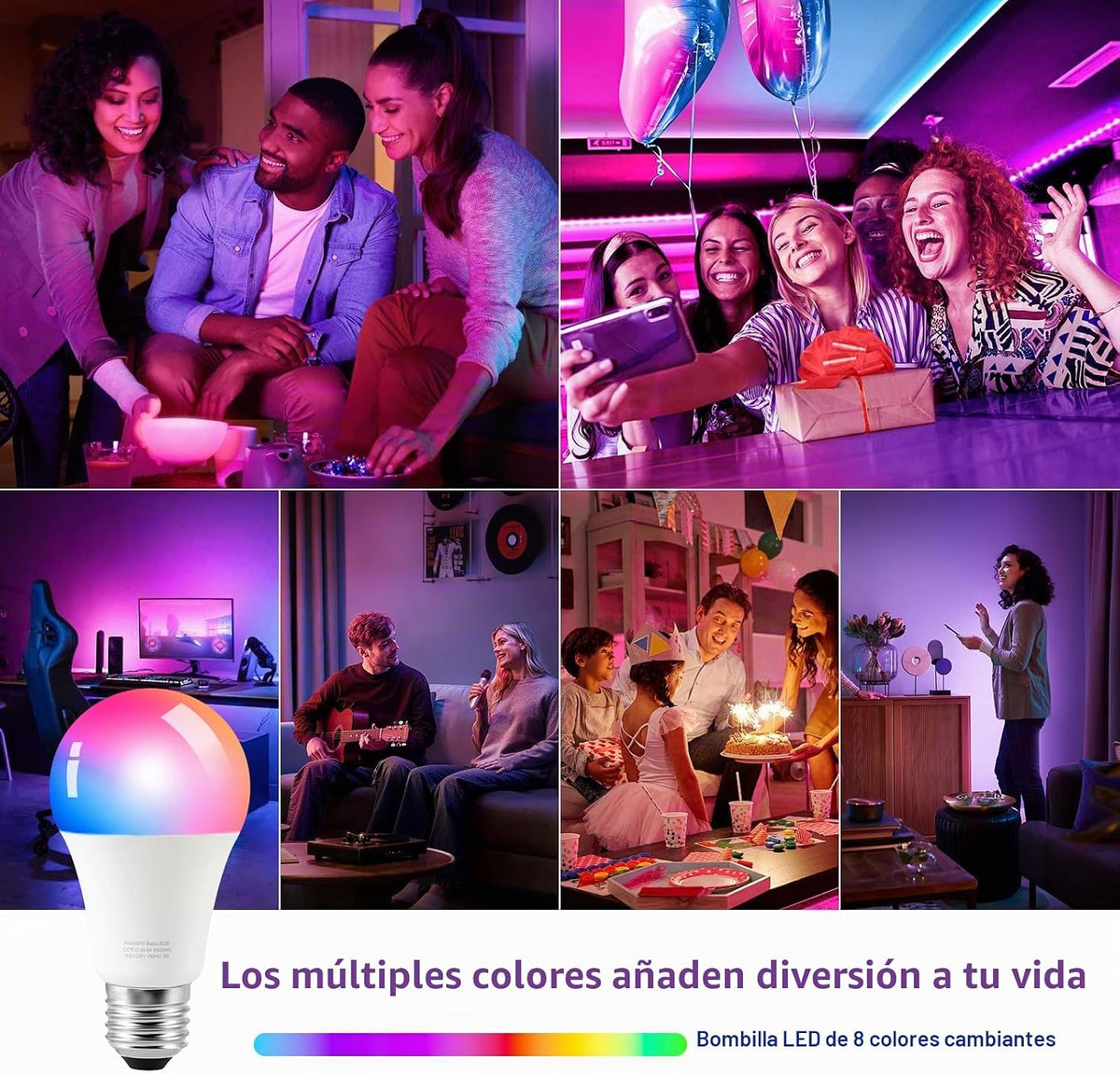 Ambimall - Lámpara de pie de 64'' para sala de estar con co...