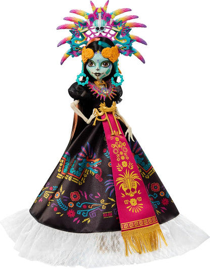 Muñeca Monster High, Skelita Calaveras Día de Muertos 2025, vestido...