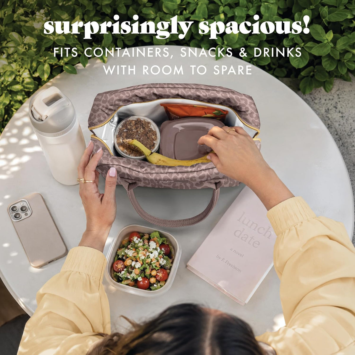 Fit &amp; Fresh - Lonchera Bloomington para mujeres - Lonchera gran...