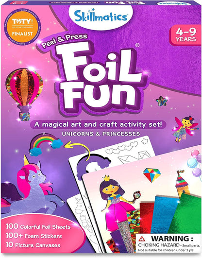 Skillmatics Foil Fun Unicorn &amp; Princess, Foil Art &amp; Craft,...