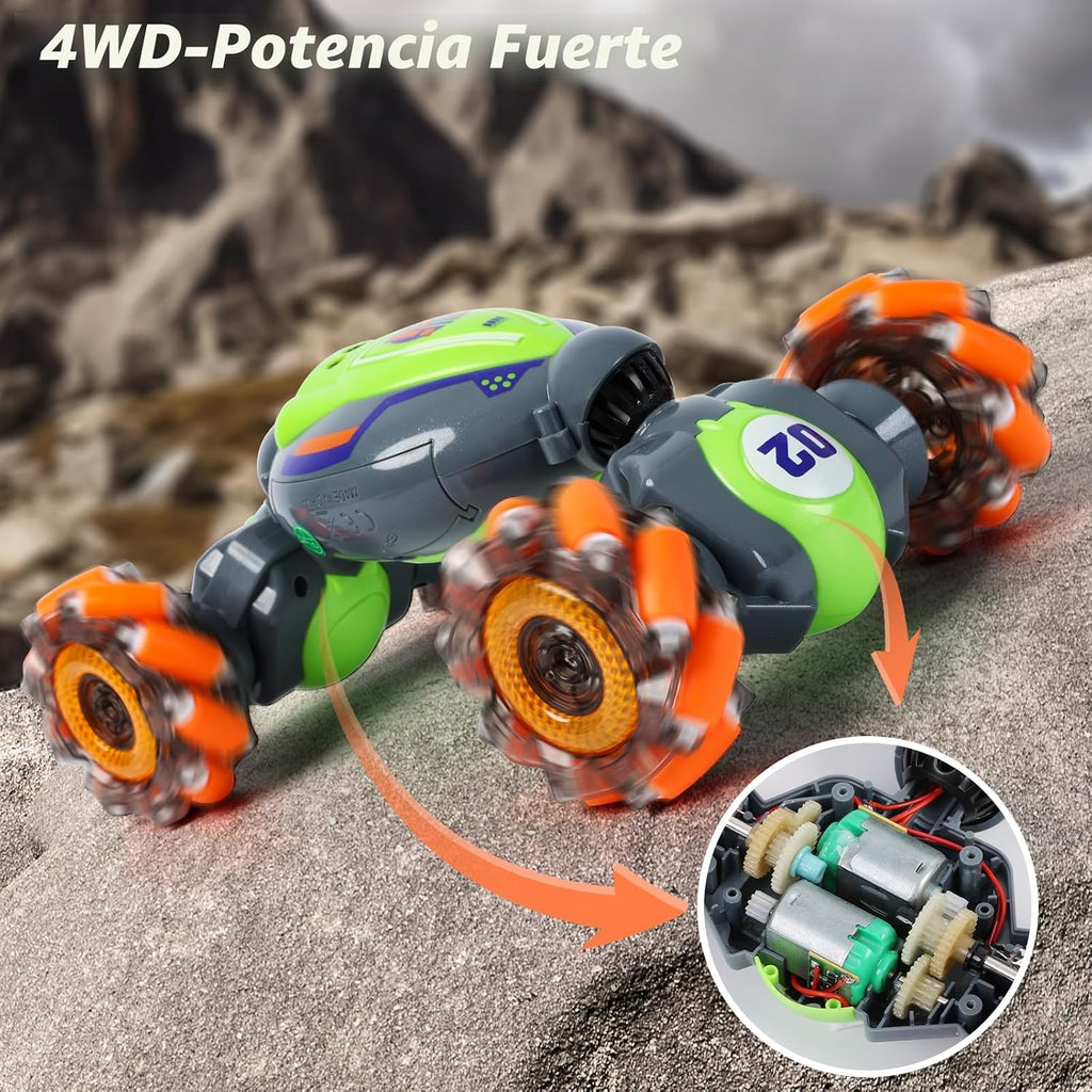 QXHOL Coche de acrobacias RC con detección de gestos, juguetes de c...