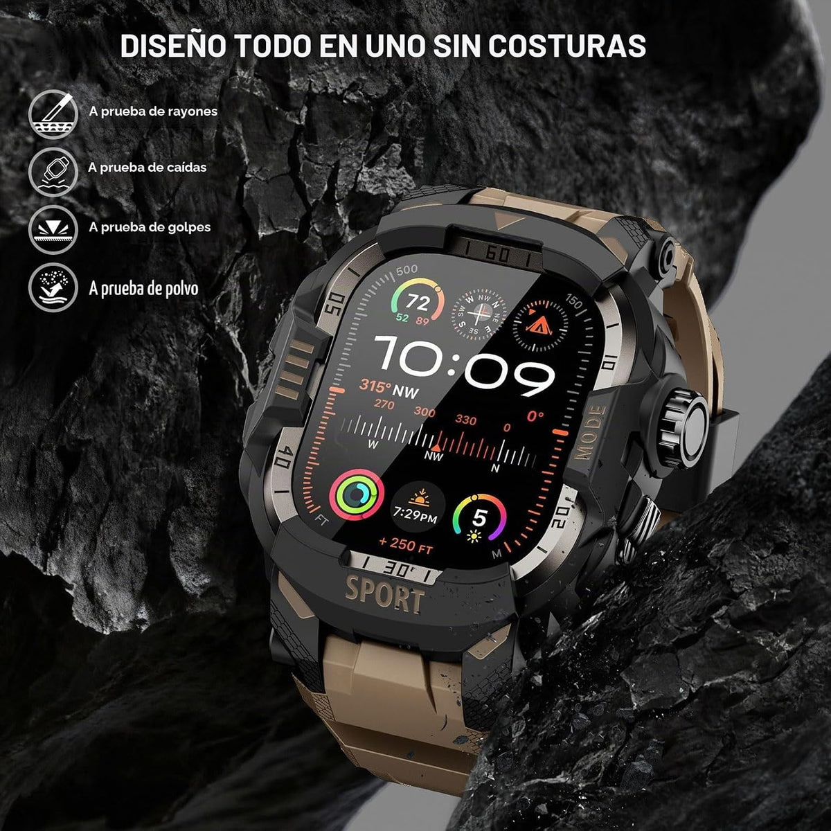 DABAOZA Funda resistente con correa táctica para hombre, compatible...