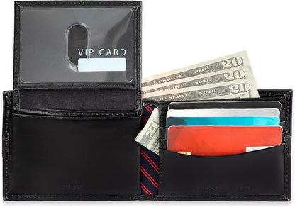Tommy Hilfiger Cartera Passcase para hombre con ventana de identifi...