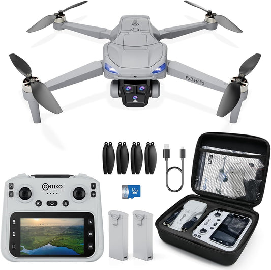 Contixo Dron GPS F23 con cámara, tiempo de vuelo de 46 minutos, con...