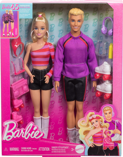 Barbie Fashionistas Patinaje sobre ruedas Barbie & Ken Set | 2 muñe...