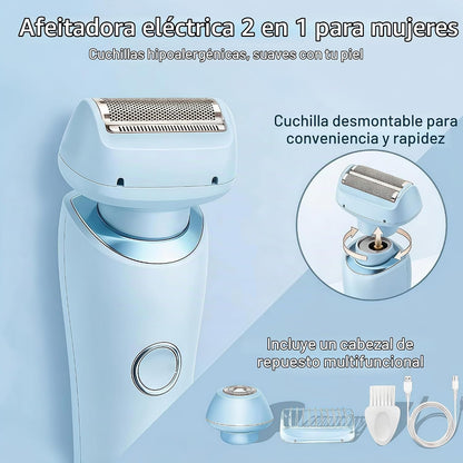 Livora - Afeitadora eléctrica para mujer, maquinilla de afeitar ina...
