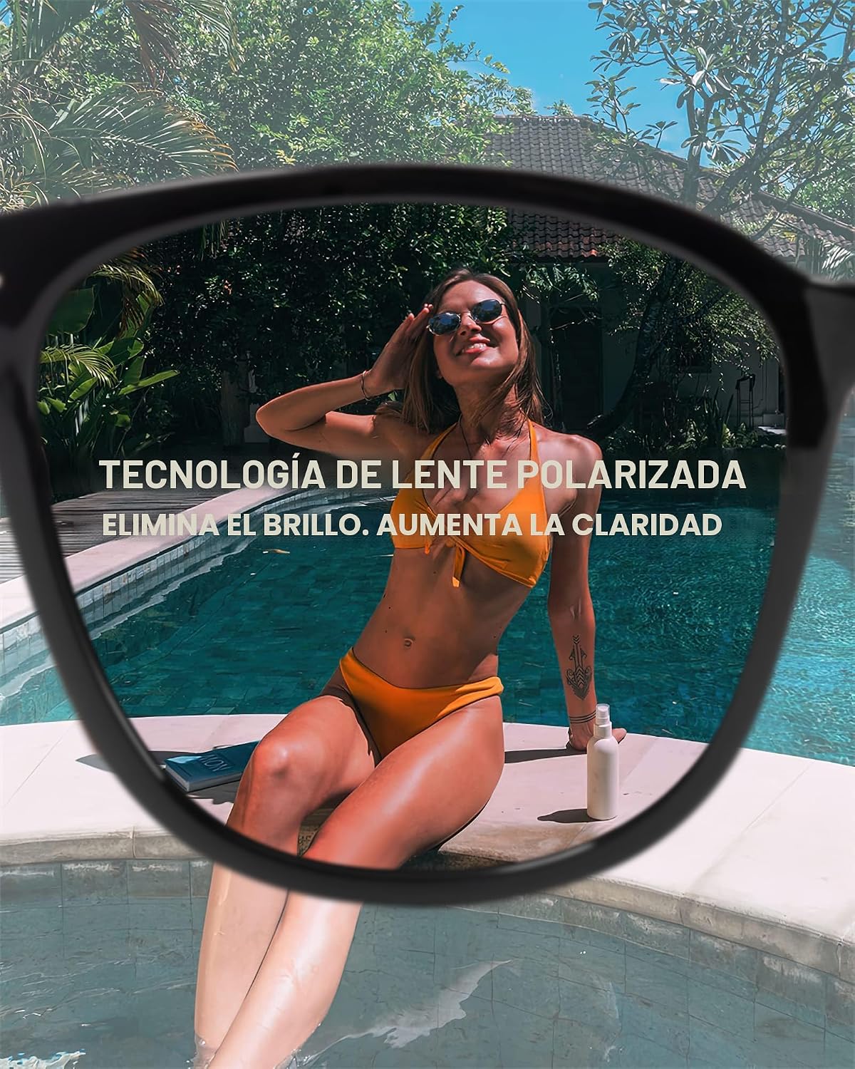 FIMILU 2 paquetes de gafas de sol para mujer, lentes polarizadas co...