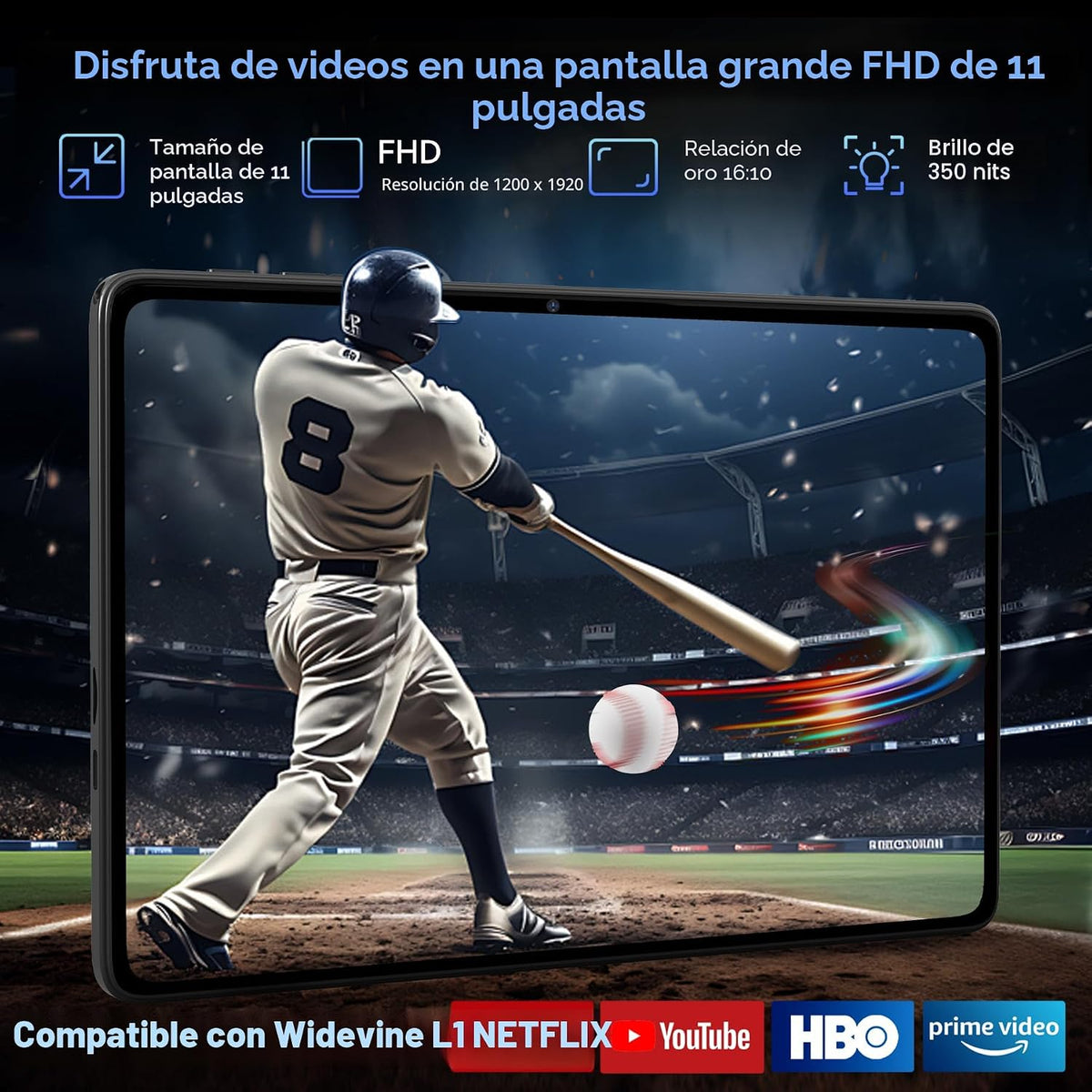 Tableta, tabletas Android 16 de 11 pulgadas con teclado Gemini AI 3...