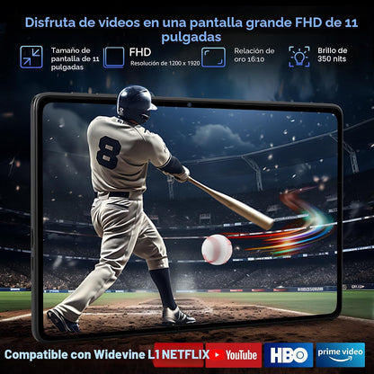 Tableta, tabletas Android 16 de 11 pulgadas con teclado Gemini AI 3...