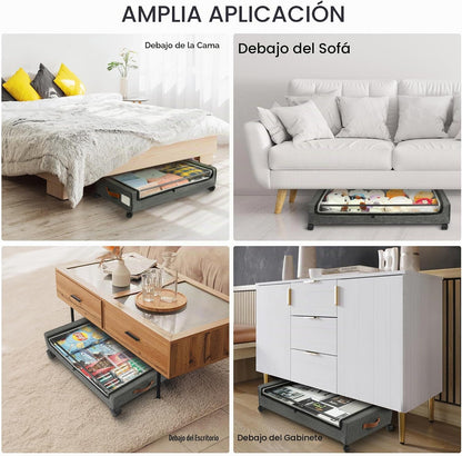 Yecaye Paquete de 3 unidades de almacenamiento debajo de la cama co...