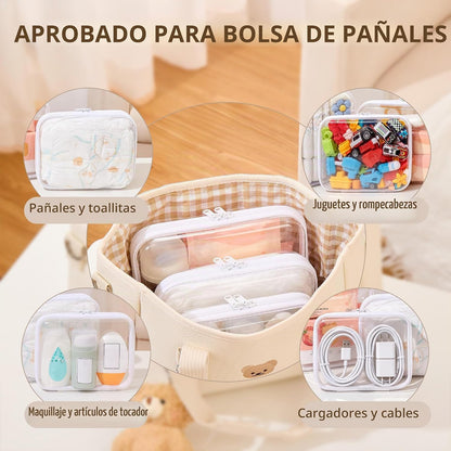 WELPIRT Bolsas organizadoras de bolsas de pañales de cáscara dura |...