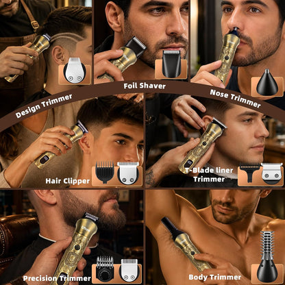 Ufree Recortadora de Barba Profesional para Hombres, Afeitadora elé...