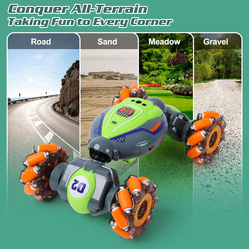 QXHOL Coche de acrobacias RC con detección de gestos, juguetes de c...