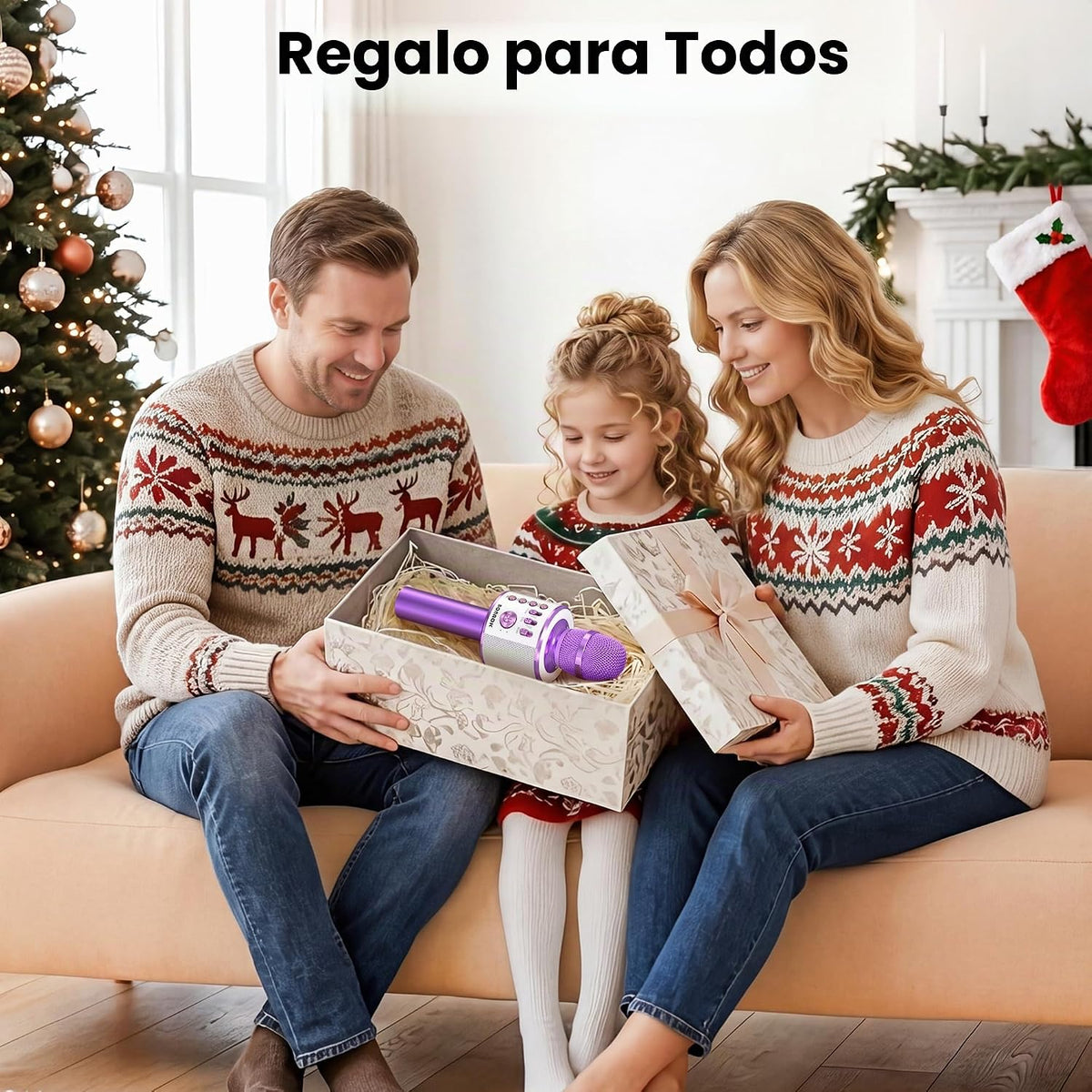 BONAOK - Micrófono inalámbrico Bluetooth de karaoke, 3 en 1; máquin...
