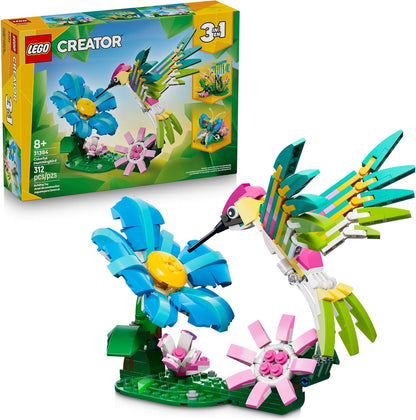 LEGO Creator 3 en 1 Animales salvajes: Colibrí colorido 31384 | Jug...
