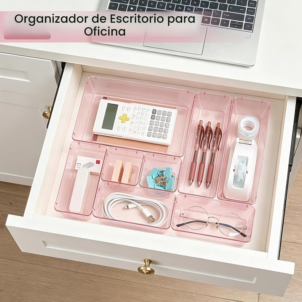 Vtopmart Paquete de 25 organizadores de cajones de plástico con | O...