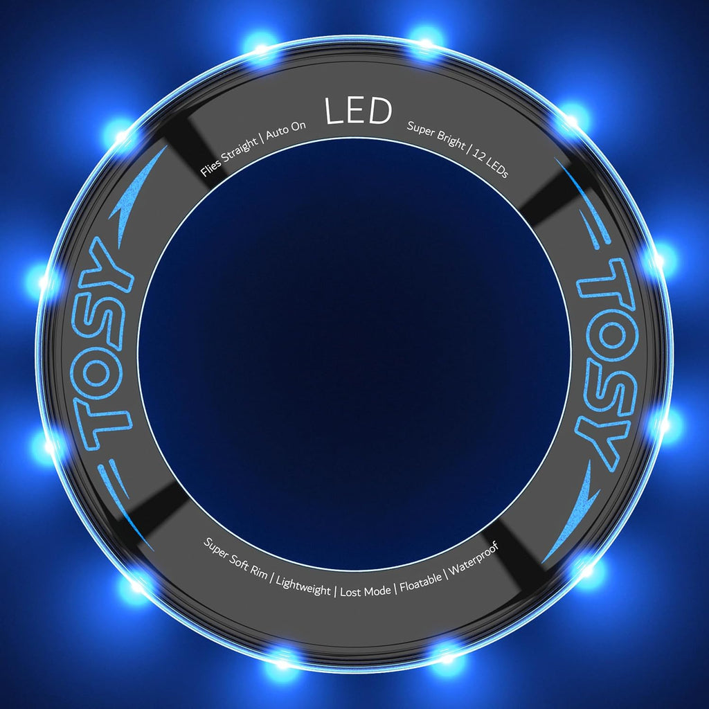TOSY - Anillo volador \u2013 12 luces LED monocolor, súper brillant...