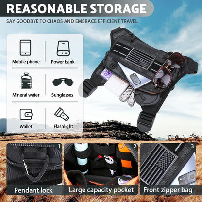 Muserise Bolsa de pecho deportiva para hombres y mujeres, resistent...