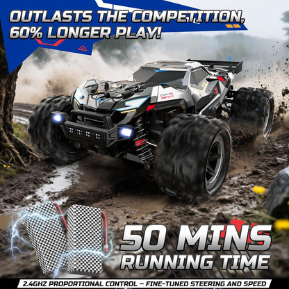 DEERC Coches RC rápidos sin escobillas para adultos, 55 KM\/H, comp...