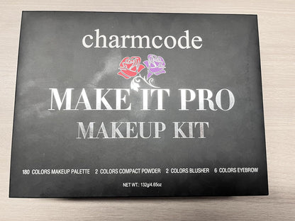 CHARMCODE Juego de paleta de maquillaje cosmético de 190 colores, c...