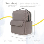 Mini Roo - Mochila para pañales, bolsa de bebé marrón trufa - 6 bol...