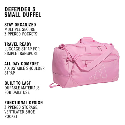 adidas Defender - Maleta deportiva, diseño de flores tropicales, ro...