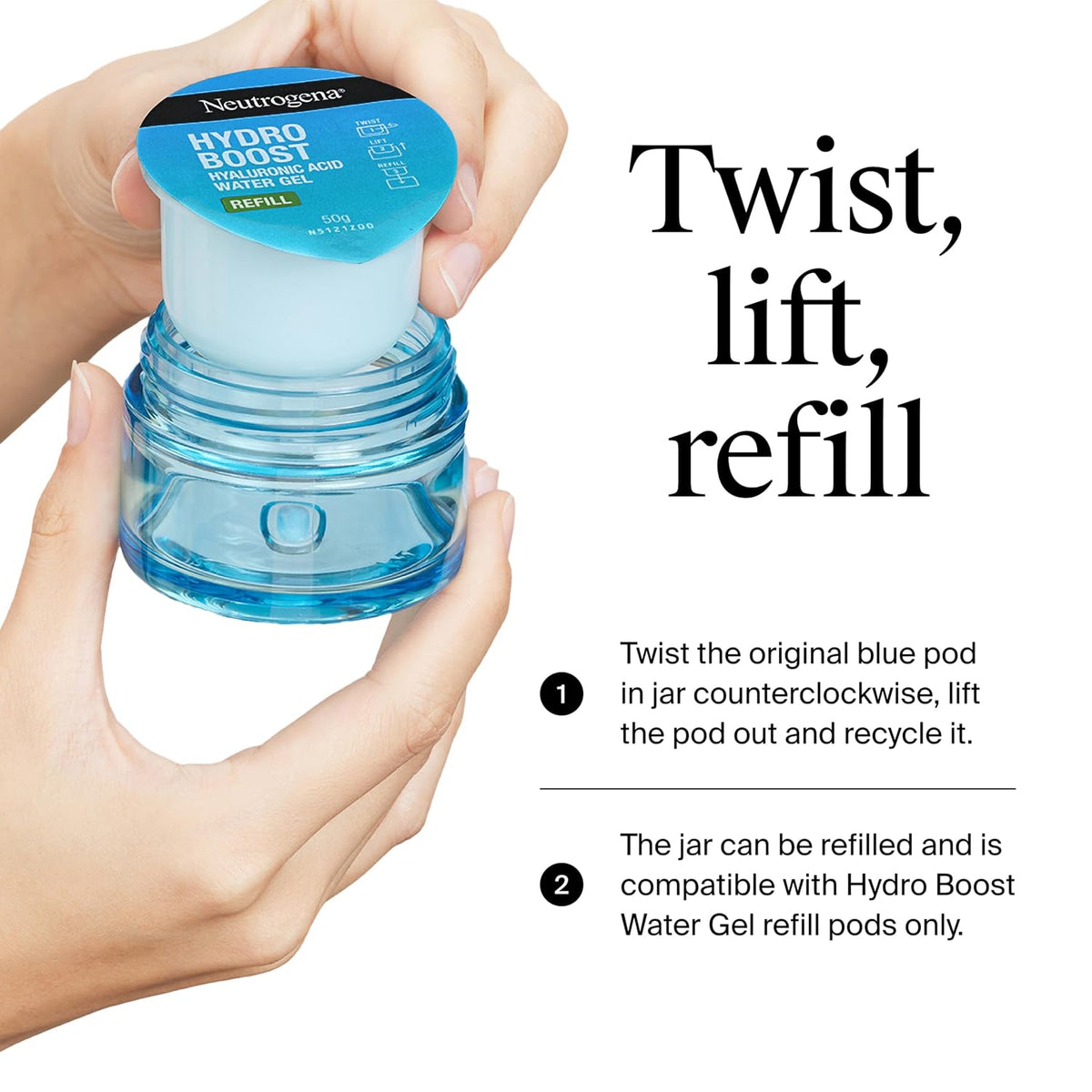 Neutrogena Hydro Boost - Kit de iniciación de gel de agua hidratant...
