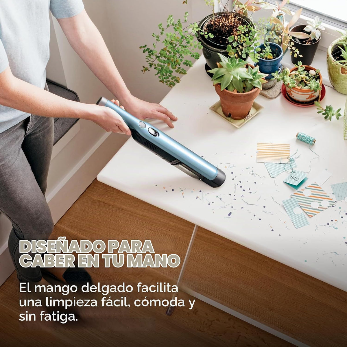 Shark WV201BLBRN WANDVAC - Aspiradora de mano inalámbrica, ligera y...