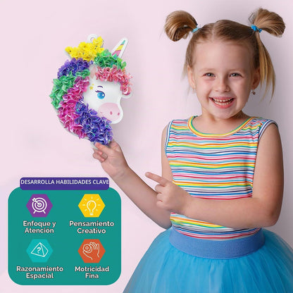 Skillmatics Poke-in Art - Unicornios mágicos, kit de manualidades d...