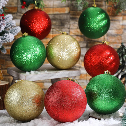 Deekin - Paquete de 8 bolas de adornos de Navidad extra grandes, co...