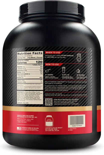 Optimum Nutrition Estándar dorado 100% Proteína de Suero de Leche e...