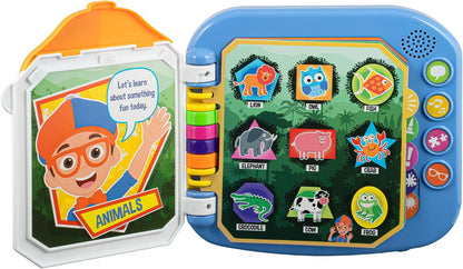 eKids Libro Blippi, juguetes para niños pequeños con juegos de apre...