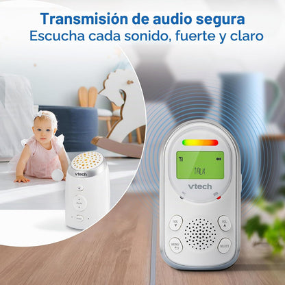 VTech Monitor de audio digital para bebés con 2 unidades para padre...