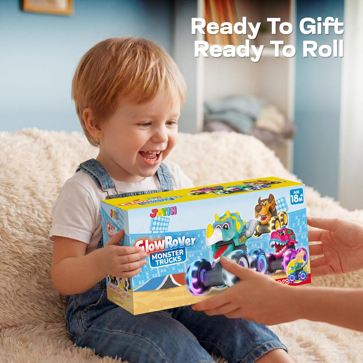JOYIN Paquete de 3 juguetes Monster Truck para niños, camiones Mons...