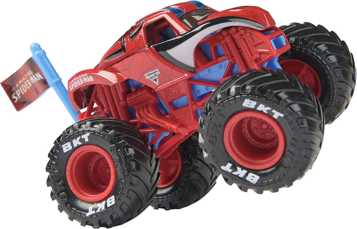 Monster Jam, Marvel - Paquete de 4 camiones monstruos fundidos a es...