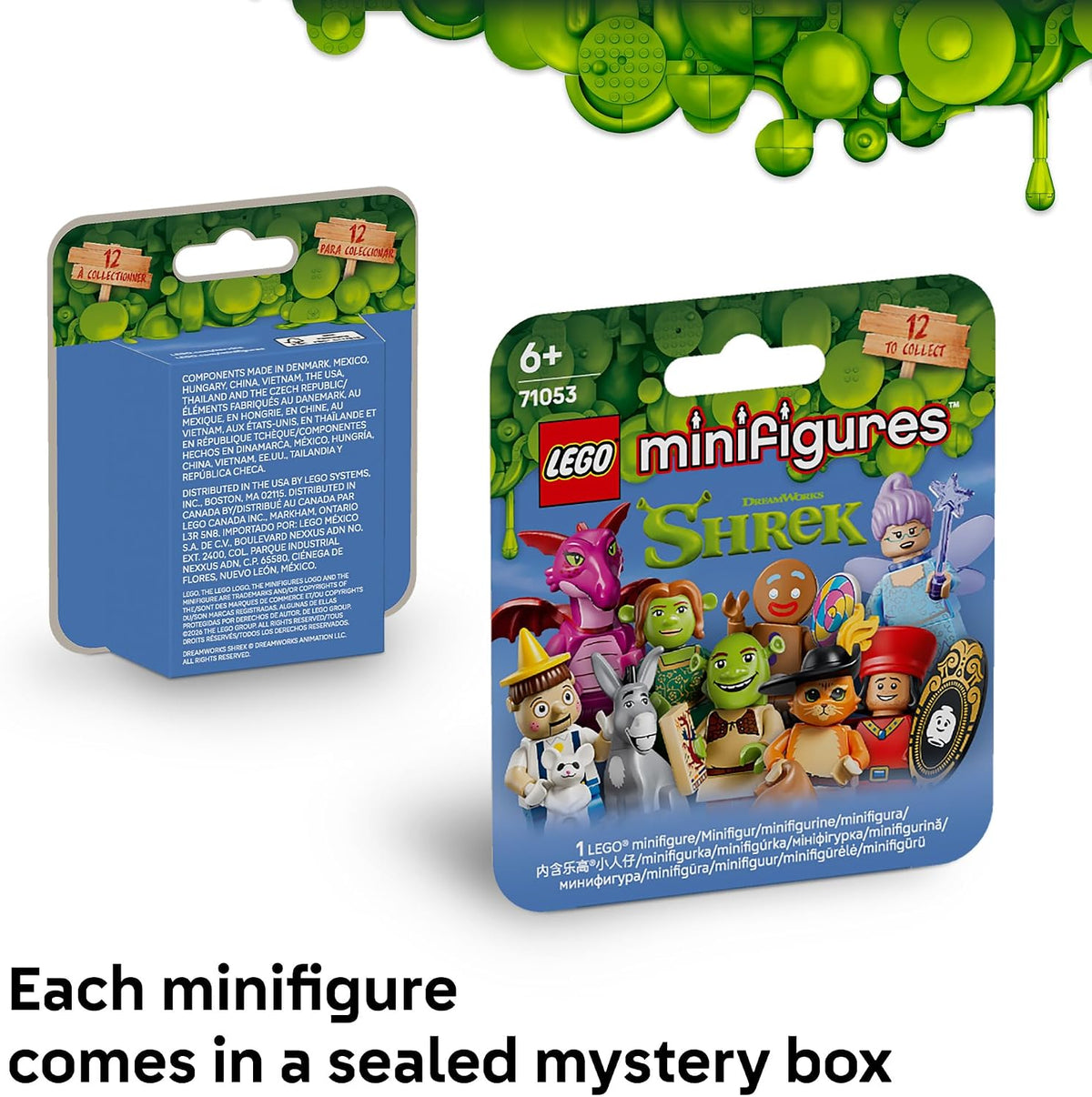 LEGO Minifiguras Serie Shrek 66815 Paquete de 6 | Juego de caja mis...