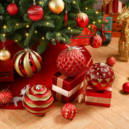 Alupssuc Adornos de bolas de Navidad grandes de 6 pulgadas\/5.906 i...