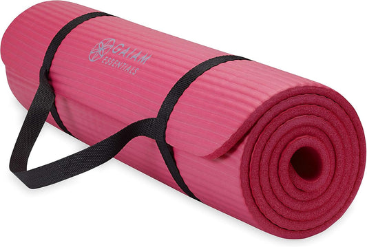 Gaiam Tapete de yoga grueso, esterilla de ejercicio y fitness con c...