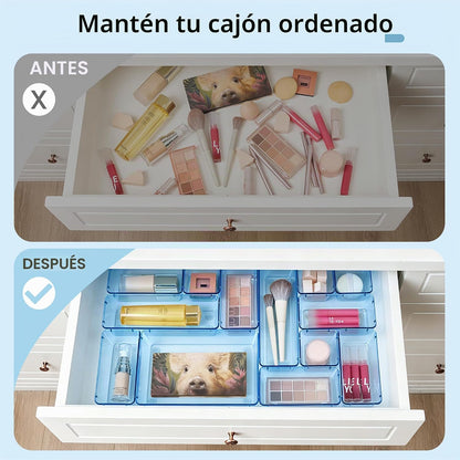 Vtopmart Paquete de 25 organizadores de cajones de plástico con | O...