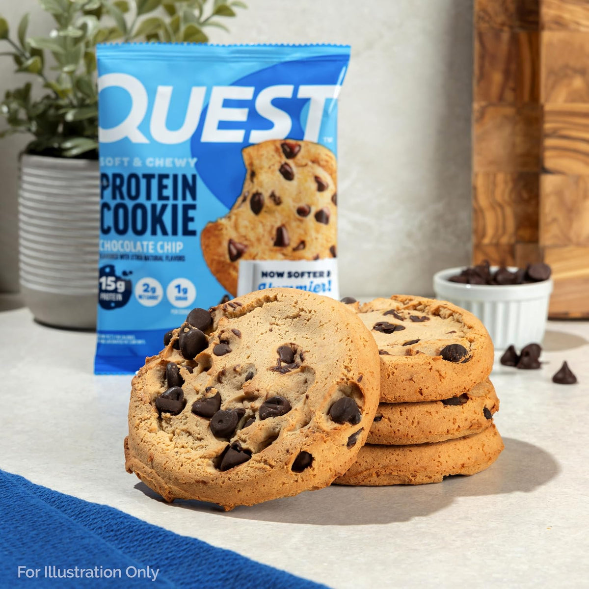Proteína Quest galletas mantequilla de maní (Chocolate Chip) | 0.07...